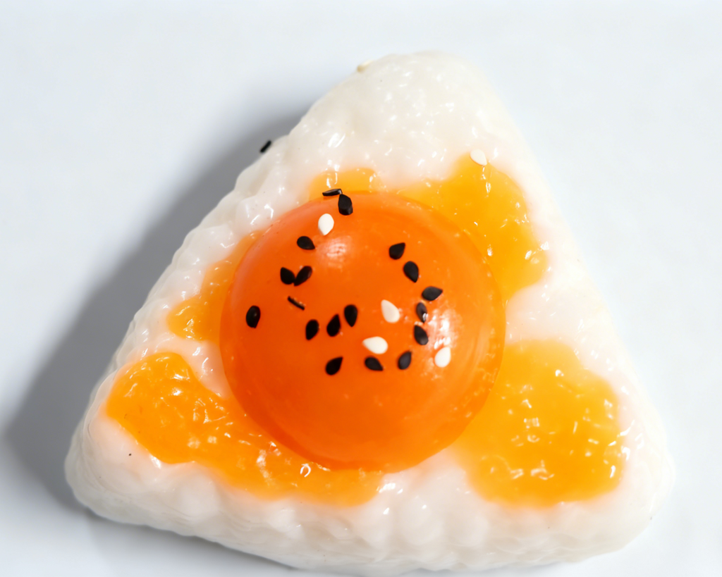 Delicious and tasty salted egg yolk rice balls squishy