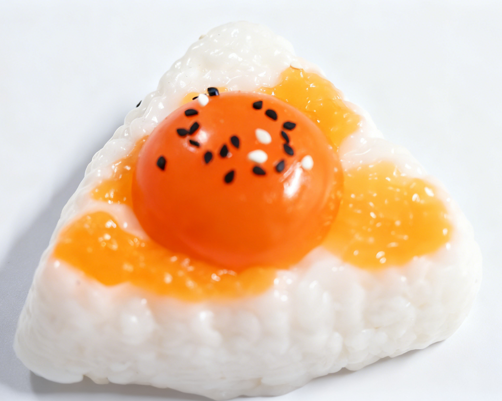 Delicious and tasty salted egg yolk rice balls squishy